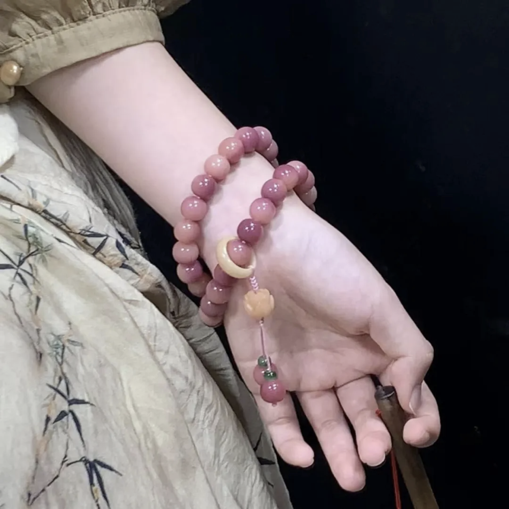 【寓意极好的菩提根手串 四季破晓双圈手串】显白百搭 叠戴层次感 印尼进口菩提根 手工精磨 高油高密 精修孔道 赠收纳袋