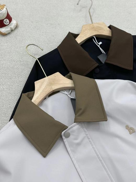 F031246春季限定英伦雅痞风复古撞色翻领设计梭织面料拼接夹克 商品图5