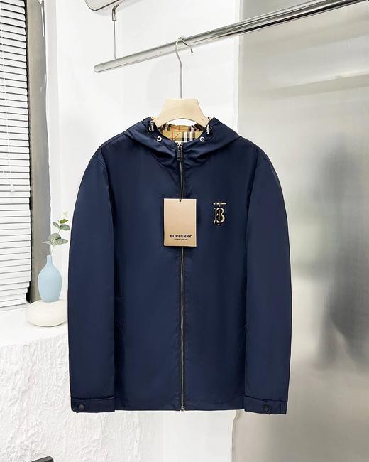 F031224春秋季新款字母刺绣男士连帽夹克外套 商品图5