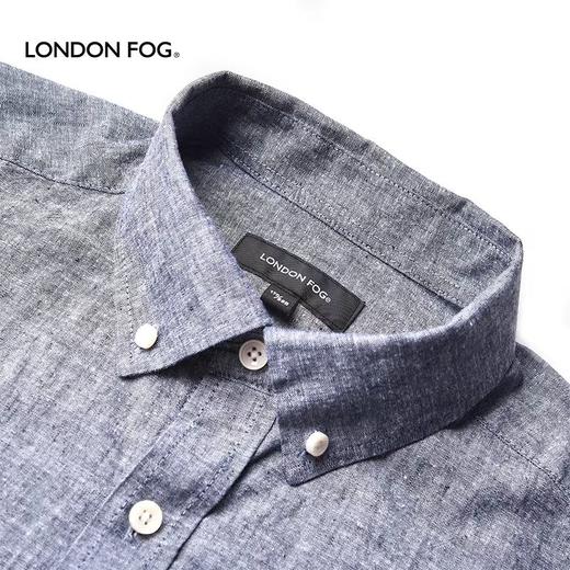 【直发】LONDONFOG/伦敦雾合身版棉麻净色长袖衬衣男士﹣LS20WH005M 商品图2