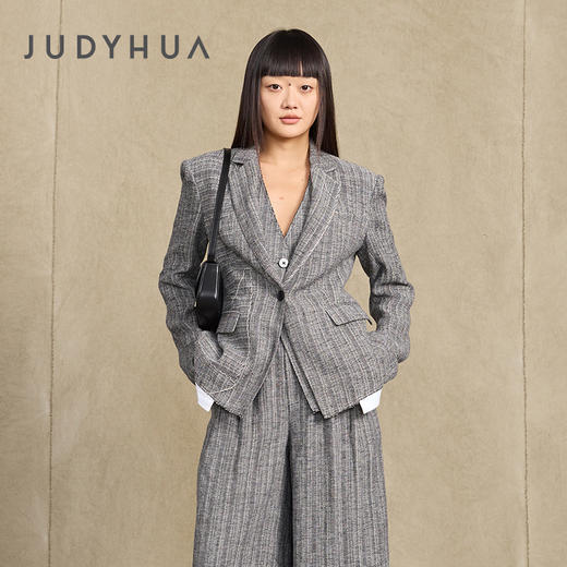JUDYHUA生命的轨迹系列亚麻西装 商品图3