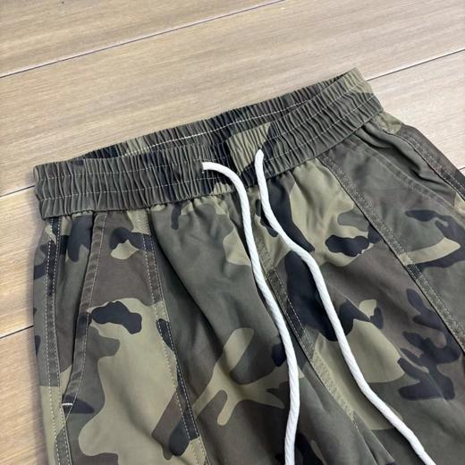 F031218松紧抽绳设计直筒休闲透气丝滑男士工装裤长裤 商品图4