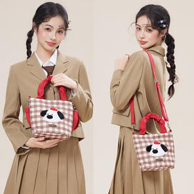 萌趣卡通格纹小狗斜挎包-纪念日百货门店同款169443190