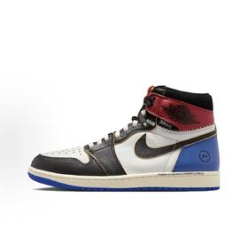 【纯原版本】Nike Jordan  × Union x Fragment Design Air Jordan 1 High OG 高帮篮球鞋 红蓝配色质感超赞 还带了做旧效果 预感今年联名鞋王就是它