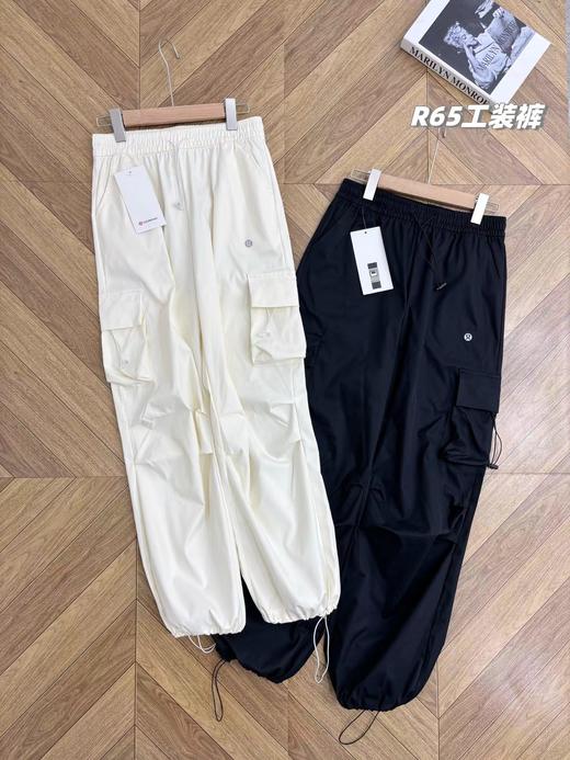 F031204春夏新款2026降落伞高腰微阔腿时尚流行遮肉显瘦工装速干伞兵裤 商品图2