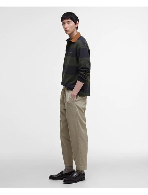 点此购买 Barbour巴博春秋季男士条纹长袖Polo衫 zc 342067 商品图1