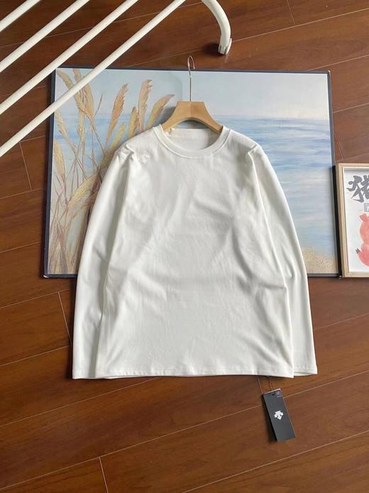 F031250新品多色户外休闲速干运动德绒微拉绒圆领男女同款长袖T恤 商品图11