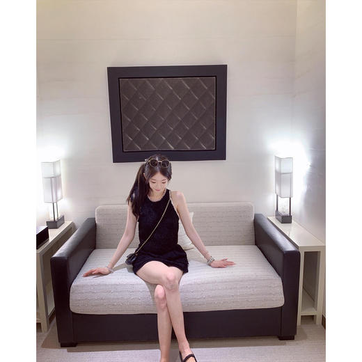 金蘑菇菇 里维埃拉香气 香香24K典藏 /少女轻优雅 粗花呢小香背心 商品图2