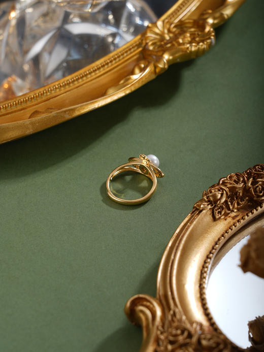 子佩集【幸运之眼】银S925珍珠惜王妃戒指【R2163】镀金西太后土星2602 商品图4