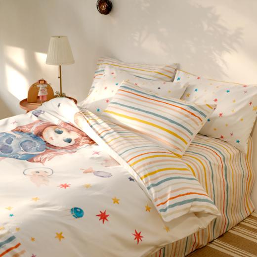 【代发】80支 奥帕卡 星梦奇缘 航空印迹 云朵里的花园 马克罗德森林 动物王国 蓝铂儿童四件套纯棉（尺寸为被罩尺寸） 商品图3