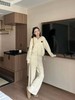F031205温柔松弛宽松日常高腰垂顺休闲居家慵懒随性针织连帽套装 商品缩略图8