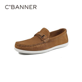 千百度2026春季男鞋质感柔韧度好穿着不磨脚乐福鞋A26160665