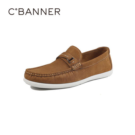 千百度2026春季男鞋质感柔韧度好穿着不磨脚乐福鞋A26160665 商品图0