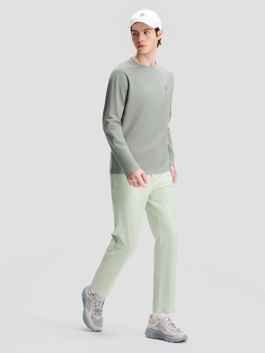 点此购买 迪桑特DUALIS系列春秋季男士SOLOTEX圆领长袖针织衫 bk 342006 商品图5