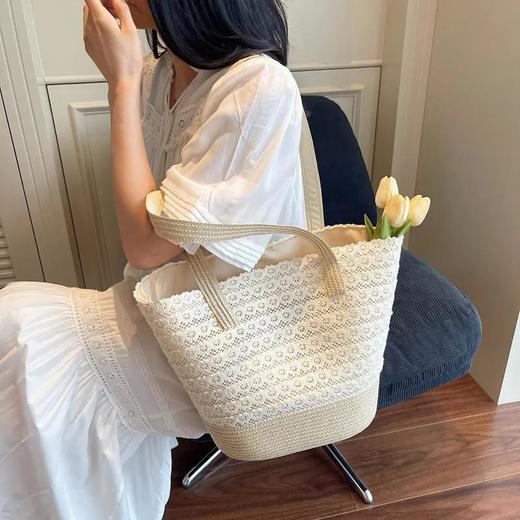 一眼沦陷！【2026新款蕾丝仙女休闲田园编织包】直接预定今年夏天的“氛围感天花板” 商品图6