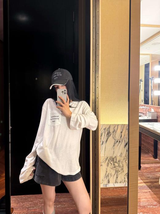 纯棉王炸长袖T！2026口袋印花长袖T！ 商品图0