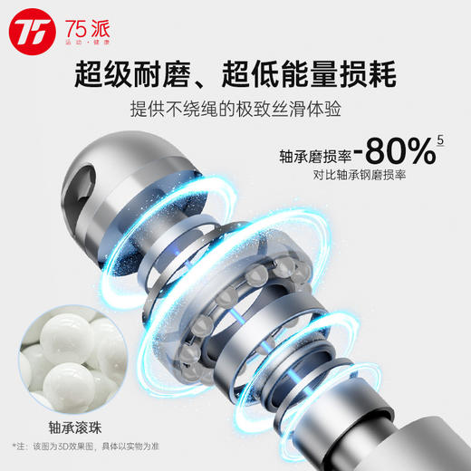 年度旗舰75派智能语音跳绳T40 Pro全铝合金机身陶瓷球轴承支持负重健身燃脂精美礼品装 商品图1