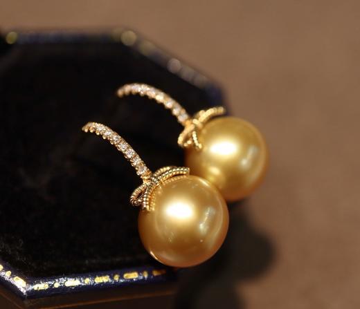 11.1mm金珠耳坠 商品图1