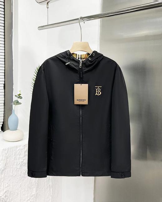 F031224春秋季新款字母刺绣男士连帽夹克外套 商品图4