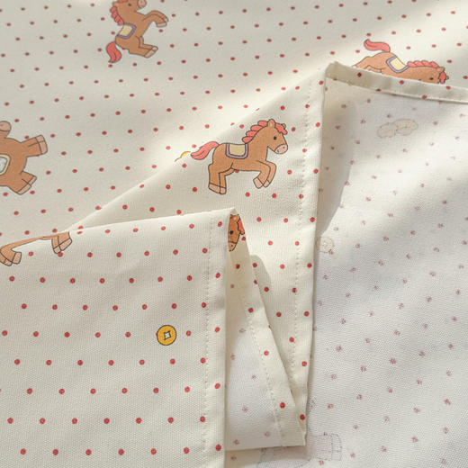 【品牌直发】加倍生活 全新升级原棉老粗布细纱工艺床单凉席三件套-马上发财系列 11色可选yc0318019 商品图8