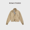 ROMI STUDIO“三角翻盖”高弹罗纹极简立领宽松夹克外套 RWCAWU6713 商品缩略图3