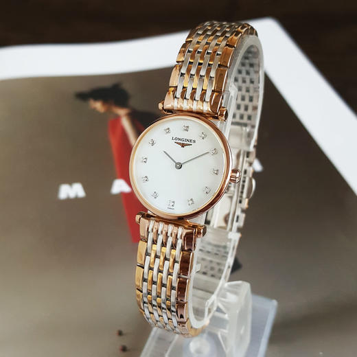 【9成新】LONGINES 浪琴L4.209.1.97.7石英机芯24MM（女款）嘉岚系列精钢PVD镀金020326NJS43 商品图1