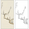 谢稚柳花鸟工笔画白描底稿《梅花》临摹勾线高清打印稿XZ50 商品缩略图0