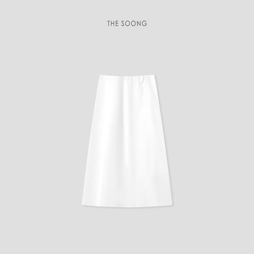 THESOONG"动态美学"精织天丝亚麻磨毛砂洗橡筋中腰半身裙HWQZ8816 商品图2