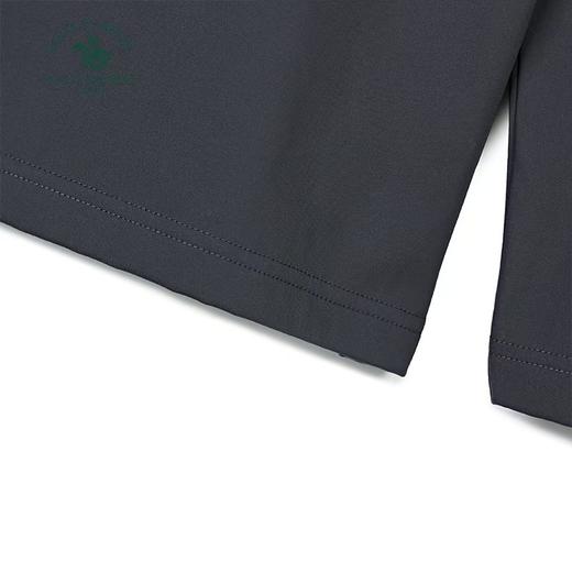 【直发】圣大保罗纳米绒无痕压胶合身版长袖POLO衫 男商务通勤短袖T恤 -PW25KT415M 商品图2