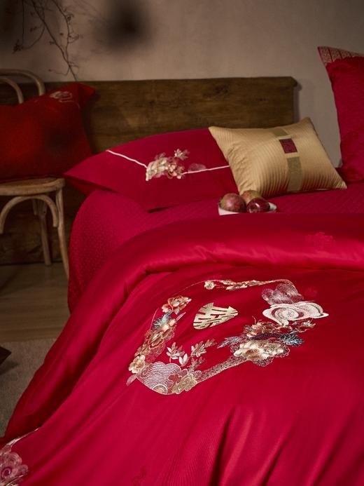 2026新款 婚庆纯棉刺绣四件套-花样年华 商品图7