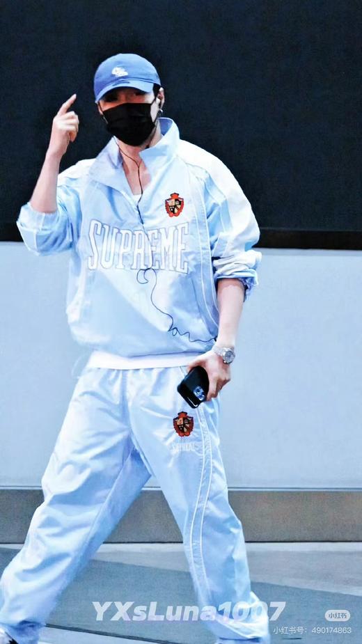 F031232美式潮流缎面贴片logo针织运动裤男女同款学院风刺绣运动裤 商品图11