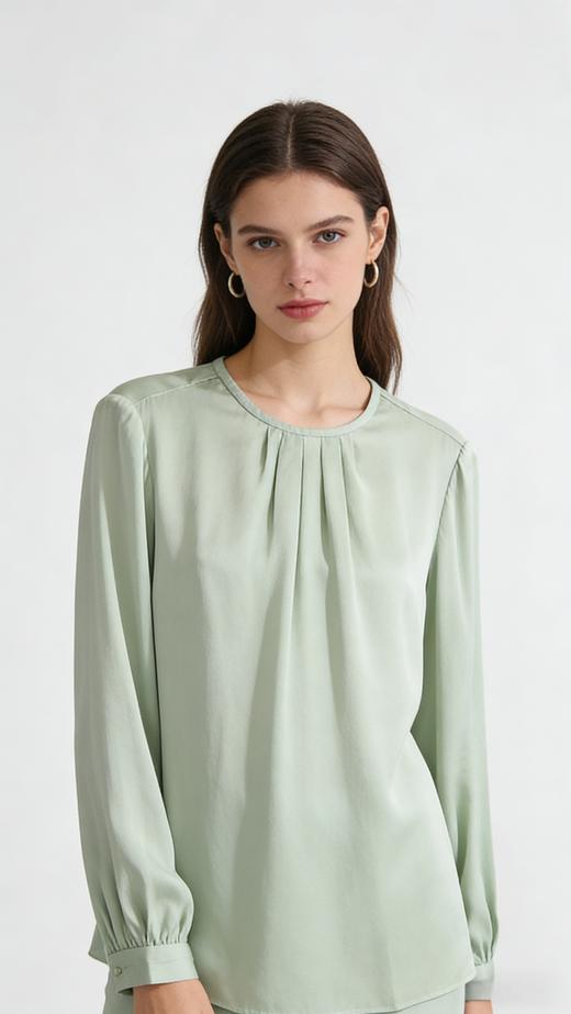 【92%蚕丝+8%氨纶上衣】SCHIESSER德国舒雅 铂雅女士高端真丝单件上衣 91/21965U 商品图5