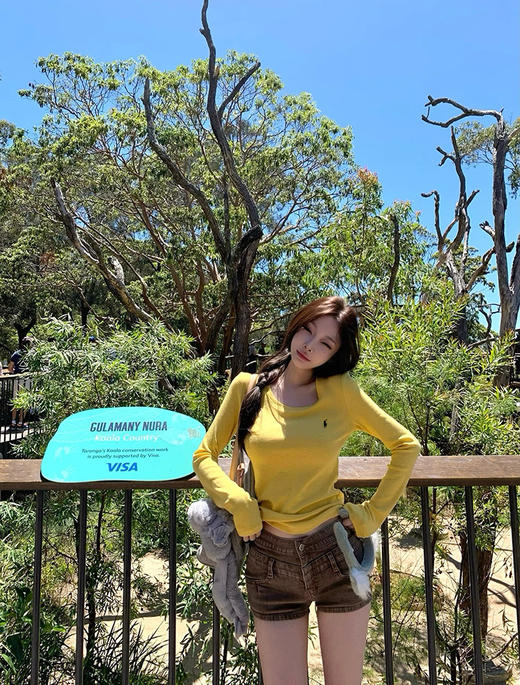 点此购买 拉夫劳伦春秋季女士小马刺绣logo长袖T恤 md 342109 商品图2