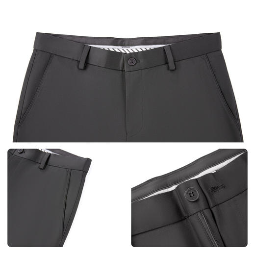 【调节腰头】柒牌男装休闲梭织长裤2026春季新款休闲商务裤子男 130H71580 商品图3