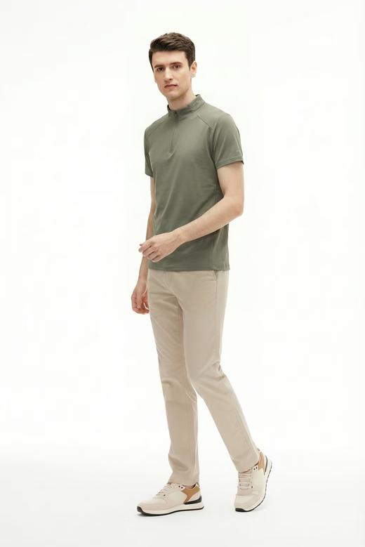 【直发】LONDONFOG-伦敦雾半拉链立领短袖T恤-DLSKTM26A504 商品图4