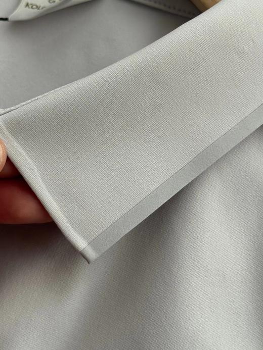 F031207春秋款纯色翻领吸湿速干长袖防晒男士t恤POLO 商品图13