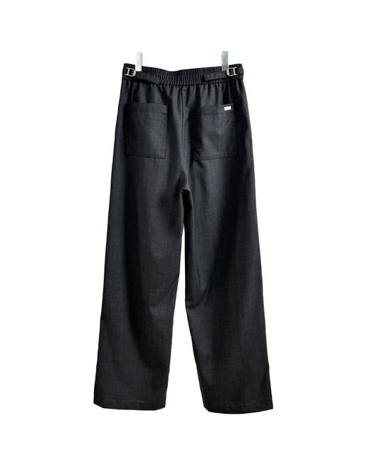 男款羊毛休闲直筒裤长裤he 商品图1