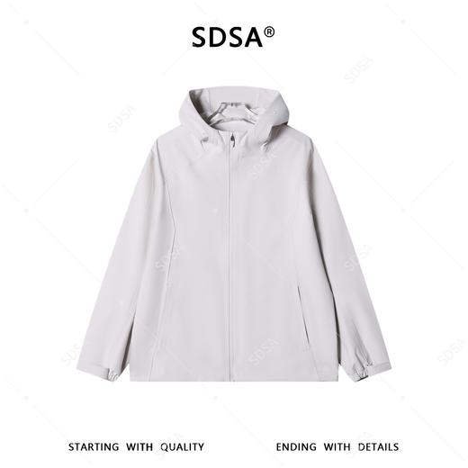 SDSA男装2026新款高贵轻奢极简风纯色拉链立领软壳夹克外套百搭 商品图0