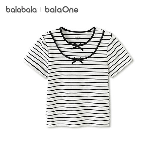 【balaOne】巴拉巴拉童装女童短袖t恤儿童2026新款夏装甜美上衣 商品图4