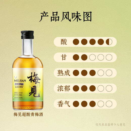 超酸梅见青梅酒果酒12度330ml*6女士低度酒原味甜酒微醺梅子酒晚安酒 商品图7