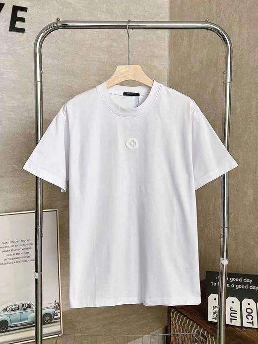 F031257春夏新款刺绣logo时尚百搭简单大气柔软舒适圆领短袖T恤 商品图3