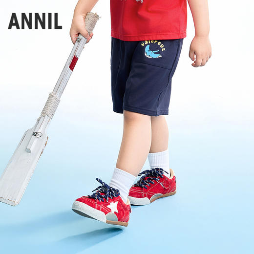 【实体店同款】男童全腰针织中裤夏季新款安奈儿童装XB626181 商品图1