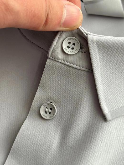 F031207春秋款纯色翻领吸湿速干长袖防晒男士t恤POLO 商品图11