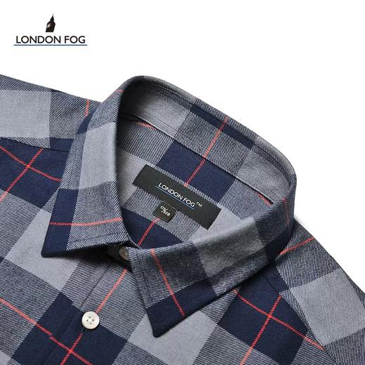 【直发】LONDON FOG/伦敦雾新品男士全棉磨毛格子长袖衬衣长袖衬衣﹣LW21WH022M 商品图2