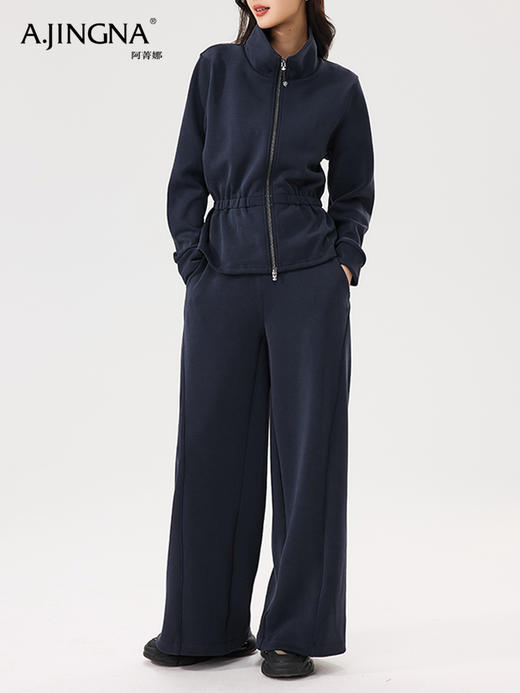 【亲肤健康】阿菁娜莫代尔收腰短款立体宽松翻领外套F31C207002 商品图1