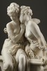 独角鹿西洋古董1860年代法国著名雕塑家Carrier-Belleuse签名创作人物主题大理石群雕作品《秘密》 商品缩略图5