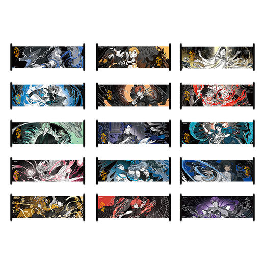 《非人哉官方店》仙山琼阁系列第二弹卷轴冰箱贴盲盒烫镭射金装饰磁贴 商品图4