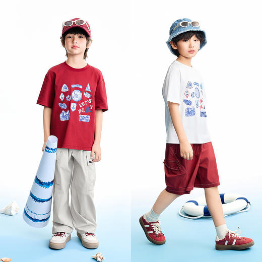 【实体店同款】男童圆领短袖针织衫夏季新款安奈儿童装AB621120 商品图3