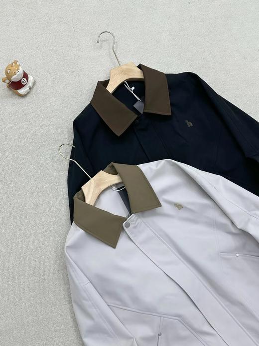 F031246春季限定英伦雅痞风复古撞色翻领设计梭织面料拼接夹克 商品图3