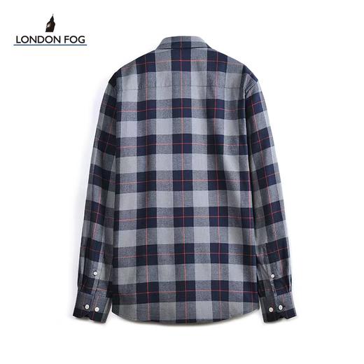 【直发】LONDON FOG/伦敦雾新品男士全棉磨毛格子长袖衬衣长袖衬衣﹣LW21WH022M 商品图1